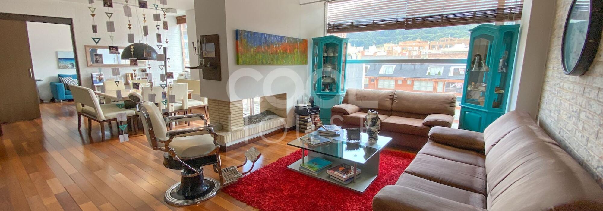 Apartamento penthouse con terraza en arriendo en Chicó Reservado