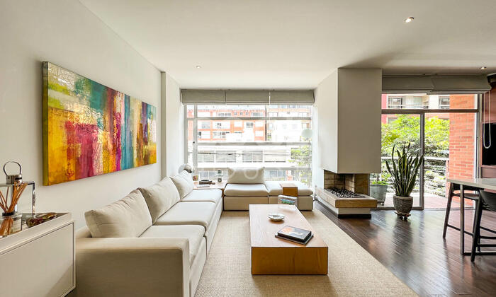 Apartamento amoblado o sin amoblar con terraza en venta en Chicó  Apartamento | Vender